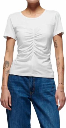 Nation Ltd Alina Short Sleeve Tee In White