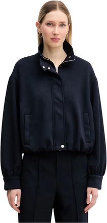 Oui High Neck Jacket - Dames - Zomerjassen - Blauw - XL - Jassen