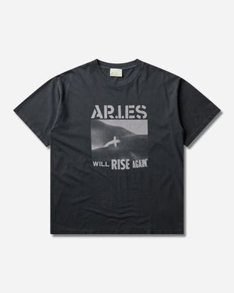 Aries Faded Will Rise Again T-Shirt Black