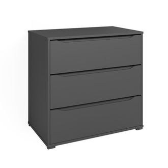 Vicco Aparador Ruben, Antracita, 80 X 77.6 Cm Con 3 Cajones
