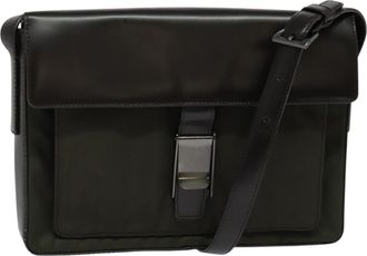 Prada Tessuto Khaki Nylon Shoulder Bag (Pre-Owned)