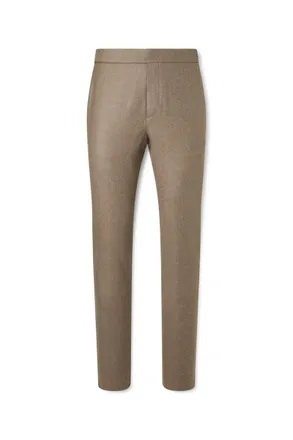 Loro Piana Leisure City Slim-Fit Virgin Wool and Cashmere-Blend Trousers