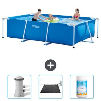 Intex Piscina Con Estructura Rectangular - 300x200x75 Cm - 4-piezas Scb80