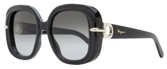 Ferragamo Ferragamo Womens Square Sunglasses SF1058S 001 Black 54mm