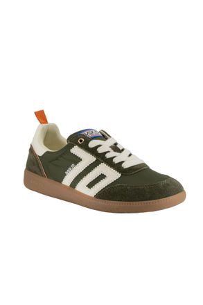 Back70 Womens Ghost Sneakers In Olive Orange Milk