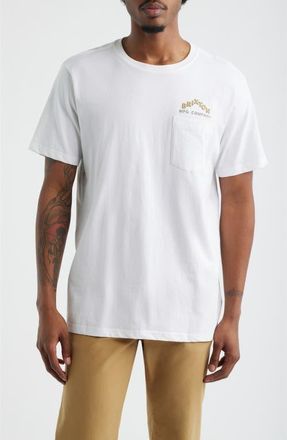 Brixton Roman Pocket Graphic T-Shirt in White at Nordstrom, Size Xx-Large