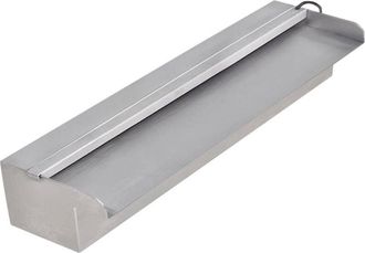 vidaXL Fuente Cascada Rectangular Led Piscina Acero Inoxidable 45 Cm Vidaxl