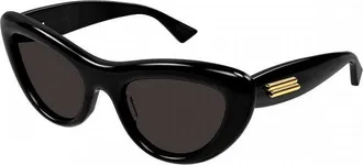 Bottega Veneta BV1282S001 Cat-Eye Sunglasses - Black