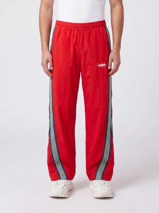 Barrow Pantaloni jogging in jersey a righe con logo e vita elasticizzata