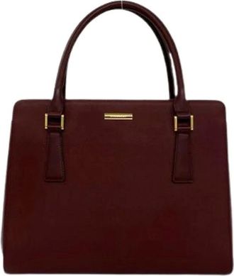 Burberry Borsa Tote in Pelle Pre-owned - - Pre-owned - Donna - Rosso - ONE SIZE