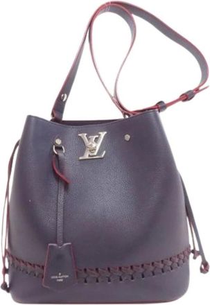 Louis Vuitton Pre-owned Bucket Bags, female, Blue, Size: ONE SIZE Pre-owned Bucket Bag