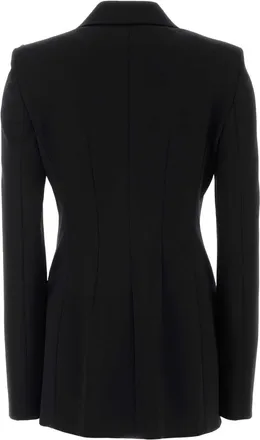 Sportmax Double-Breasted Blazer - Black