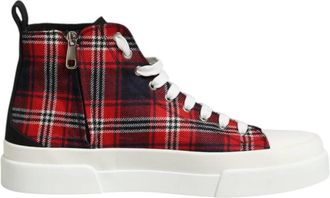 Dolce & Gabbana Multicolor High Top Heren Sneakers - Heren - Sneakers - Veelkleurig - 41 EU - Katoen - Schoenen
