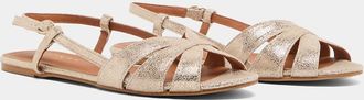 Jonak Slingback sandalen in leer Delphine