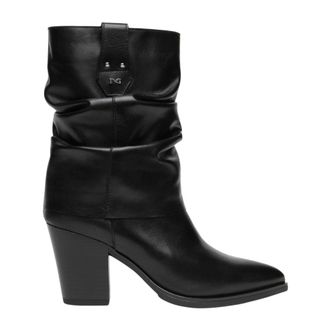 Nero Giardini Leren Western Laars - Dames - Schoenen - Zwart - Maat: 38 EU Leer