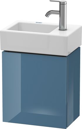 Duravit Duravit L-cube Mueble De Pared 36,4 X 24,1 Cm, 1 Puerta, Para Vero Air 072438 Lc6293l, Color: Laca De Alto Brillo Stone Blue - Lc6293l4747