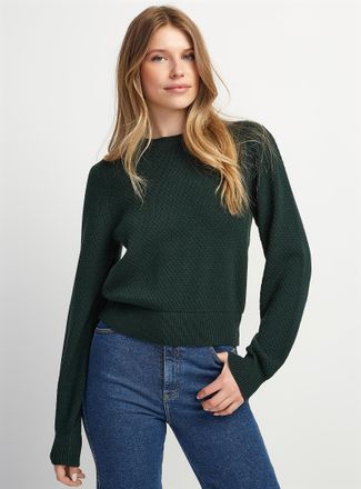 Icone Womens Honeycomb textured sweater