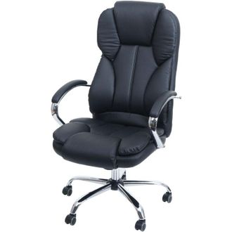 Hhg [nunca Usado] Silla De Oficina Profesional Kansas Xxl Silla Giratoria Ejecutiva Versi&oacute;n Us, 150 Kg De Capacidad De Carga, Imitaci&oacute;n De Cuero, Negro