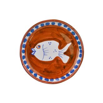 Arcucci poiseidone orange saucer oil &oslash;10 cm