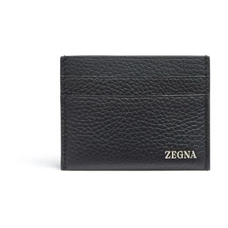 Ermenegildo Zegna Wallets & Cardholders, male, Black, ONE SIZE, Stylish Card Case Holder