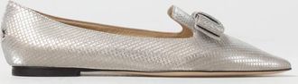 Jimmy Choo London Womens Gala Champagne Ballerina Flats, Brand Size 34.5 ( US Size 4.5 )