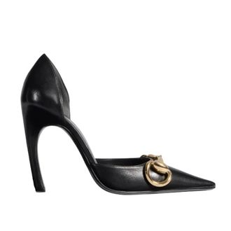 Gucci Dames, Schoenen, Zwart, Maat: 39 1/2 EU Leer