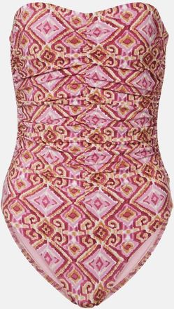 Karla Colletto Ruched strapless swimsuit
