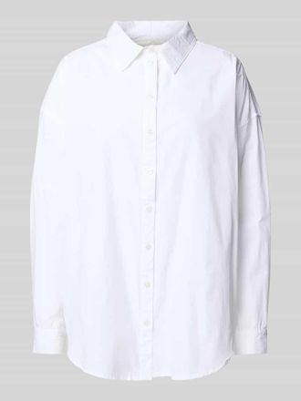 MY ESSENTIAL WARDROBE Boxy Fit Hemdbluse mit &uuml;berschnittenen Schultern Modell Sunna in Weiss, Gr&ouml;&szlig;e 36