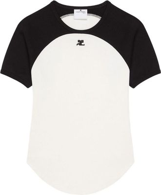 Courrèges Circle Cotton T-Shirt