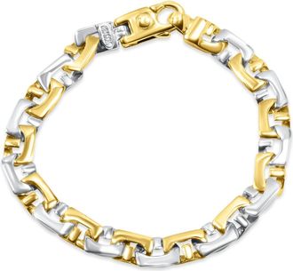 Pompeii3 Mens Link 14k Gold (27gram) or Platinum (44gram) 8mm Bracelet 8.5