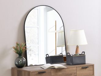 Vente-Unique Specchio arco L.65 x H.80 cm in Metallo Nero - MAILEN