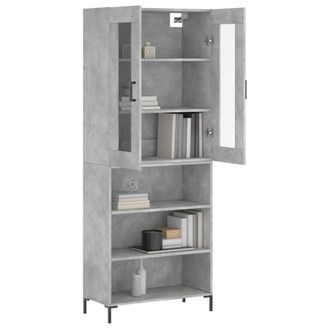 Berkfield Home Highboard Concrete Grey 69.5x34x180 cm Engineered Wood