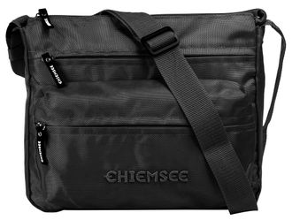 Chiemsee Umh&auml;ngetasche CHIEMSEE, Damen, Gr. B/H/T: 30cm x 27cm x 6cm onesize, schwarz, Kunstfaser, unifarben, Taschen Umh&auml;ngetasche