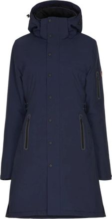 Notyz Notyz - Functionele Parka - Dames - Mantels - Blauw - Maat: 2XL Leer