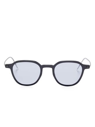 Lindberg Occhiali da sole 8348 tondi in titanio - Nero