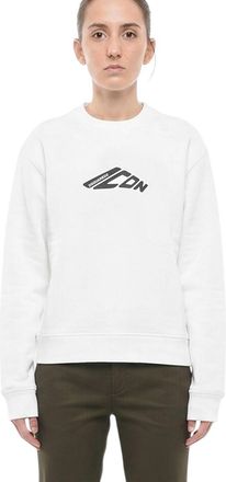 Dsquared2 White Logo Crew Neck Sweatshirt
