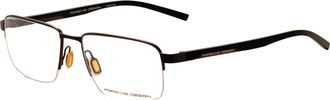 Porsche Design Mens 56mm Dark Grey Black Opticals