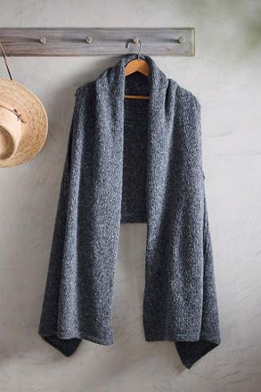 Terrain Heathered Alpaca Shawl