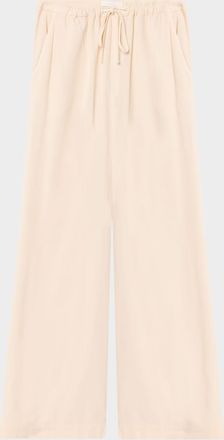 Sablyn Straight-Leg Cotton Drawstring Pants