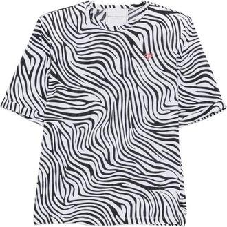 Philosophy di Lorenzo Serafini T-shirt met geborduurd logo - Dames - T-shirts - Wit - L - Katoen - Tops