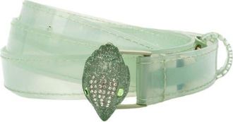 Kurt Geiger Crystal Eagle Buckle Belt in Seafoam at Nordstrom, Size X-Large/xx-Large