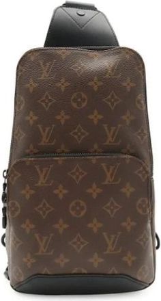 Louis Vuitton Pre-owned Monogram Shoulder Sling Bag - Heren - Vintage Schoudertas - Bruin - ONE Size - Vintage