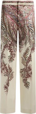 Etro Pantaloni con stampa paisley - Rosso