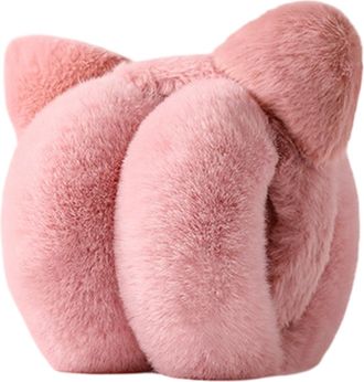 Generic Ear Muffs for Winter Women - Cute Folding Warm | Winter Women Running Cat Ear Warmers | for Cycling Commuting Skiing Outdoor Snow Sports Daily Travel 