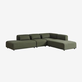 Sklum Sof&aacute; Modular Esquinero De 4 Piezas Con Doble Div&aacute;n Fogler Sklum