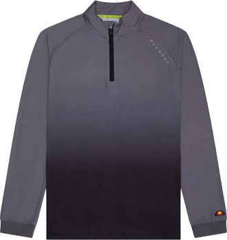 Ellesse Heren-trui met ombre-effect en halve ritssluiting (Grijs)
