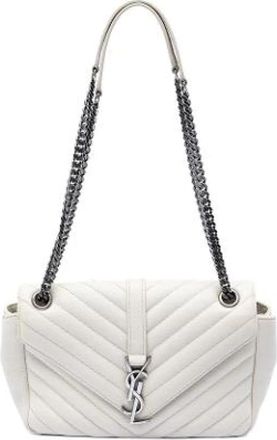 Saint Laurent Pre-owned The Envelope - Dames - Vintage Schoudertas - Wit - ONE Size - Leer - Vintage