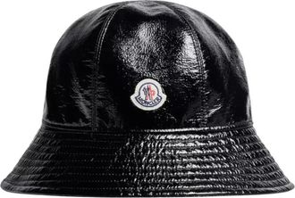 Moncler Hat With Logo - Dames - Hoeden - Zwart - S - Accessoires