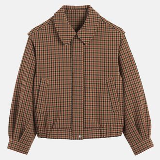 La Redoute Collections Geruite jas met overhemdkraag