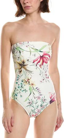 Carmen Marc Valvo Bandeau One-Piece